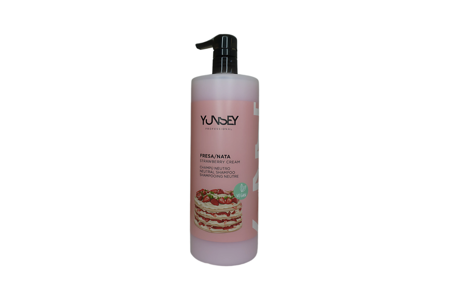 Neutrales Shampoo mit Erdbeer- und Schlagsahneduft von YUNSEY