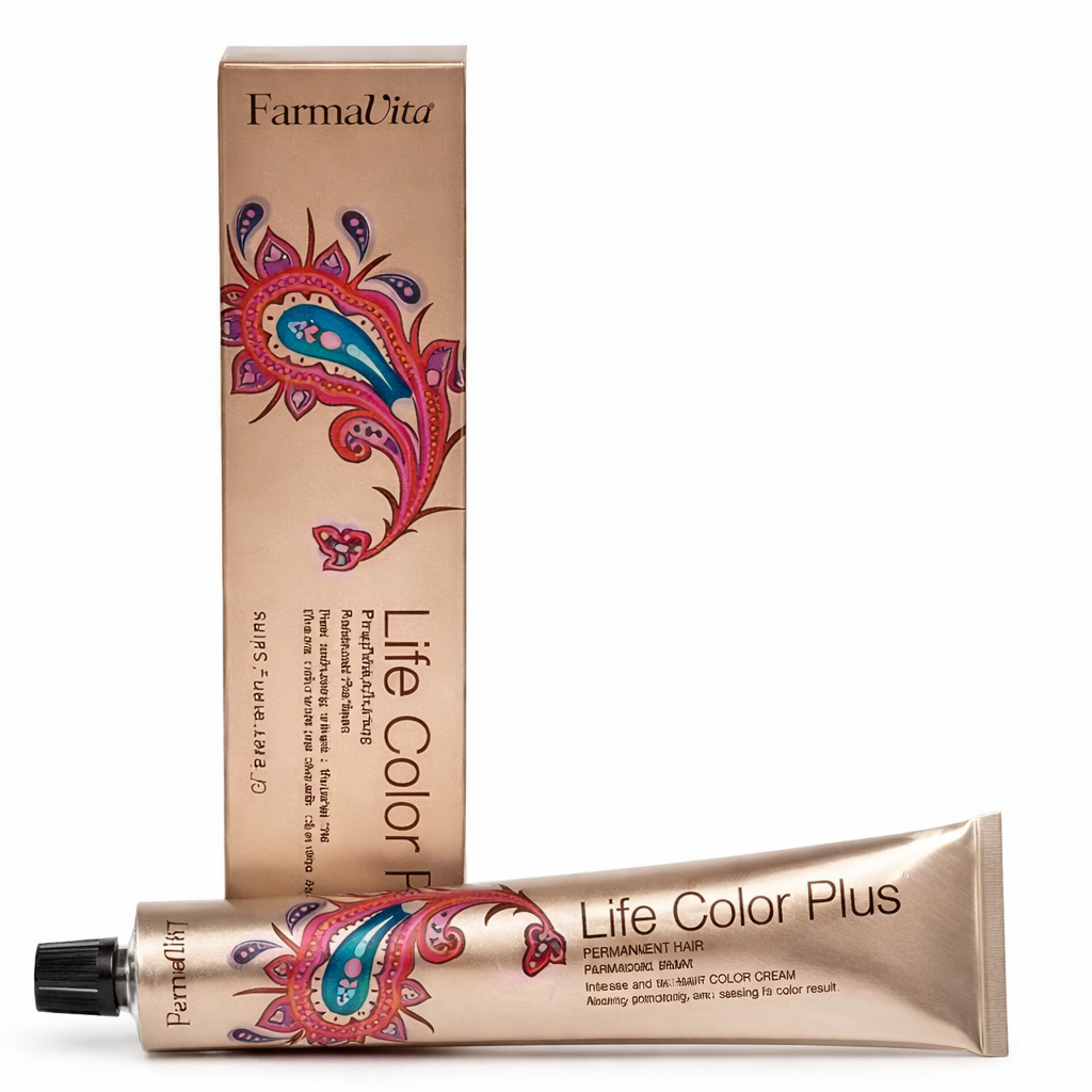 צבע שיער קבוע FarmaVita Life Color Plus - פורמולה מקצועית לכיסוי מלא וטיפוח השיער (100 מ"ל)