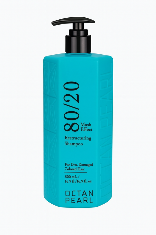 Salt-free pearl and keratin shampoo