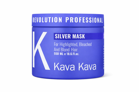 קאווה קאווה מסכה סילבר לשיער בלונדיני, מובהר ומובהר - Kava Kava Silver Mask